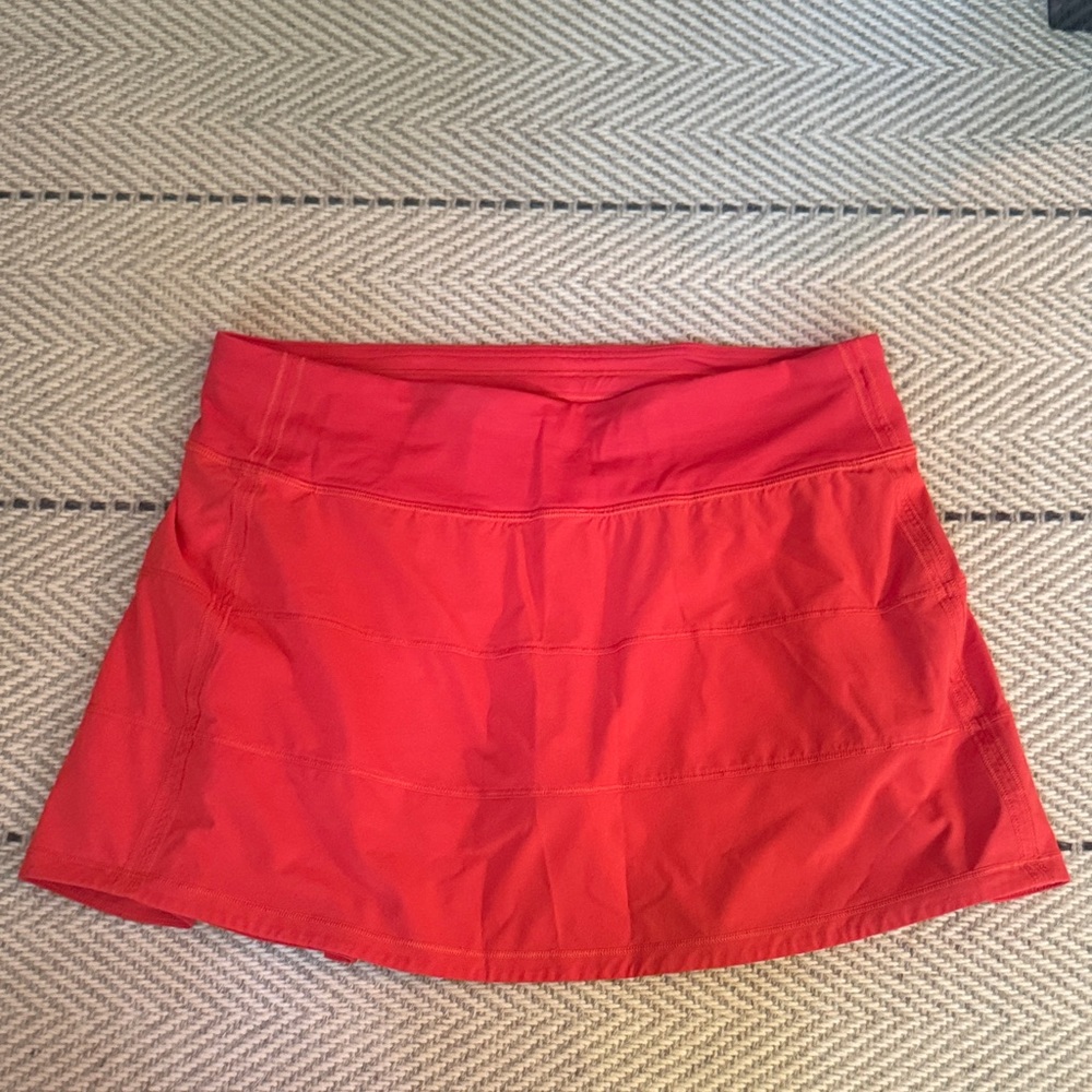 Lululemon Athletica Red tennis skirt